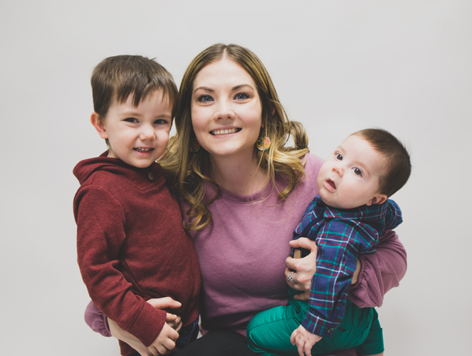 Abby-with-Children Chiropractic Clinton IA Abby Tennant and family