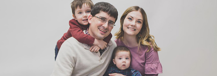 Chiropractor Clinton IA Trevor Tennant and family